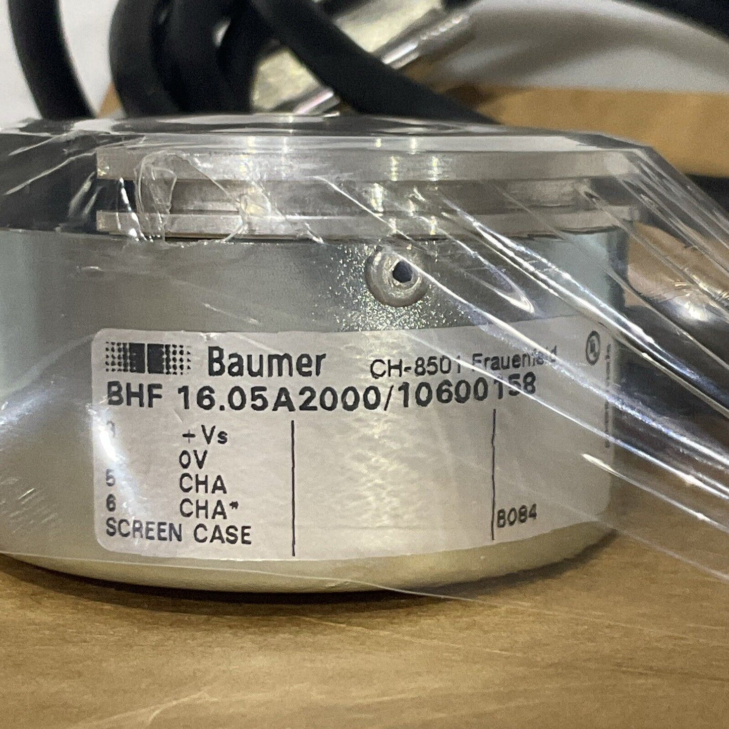BAUMER BHF 16.05A2000/10600158 CH-8501 INCREMENTAL WIRE ENCODER U3S
