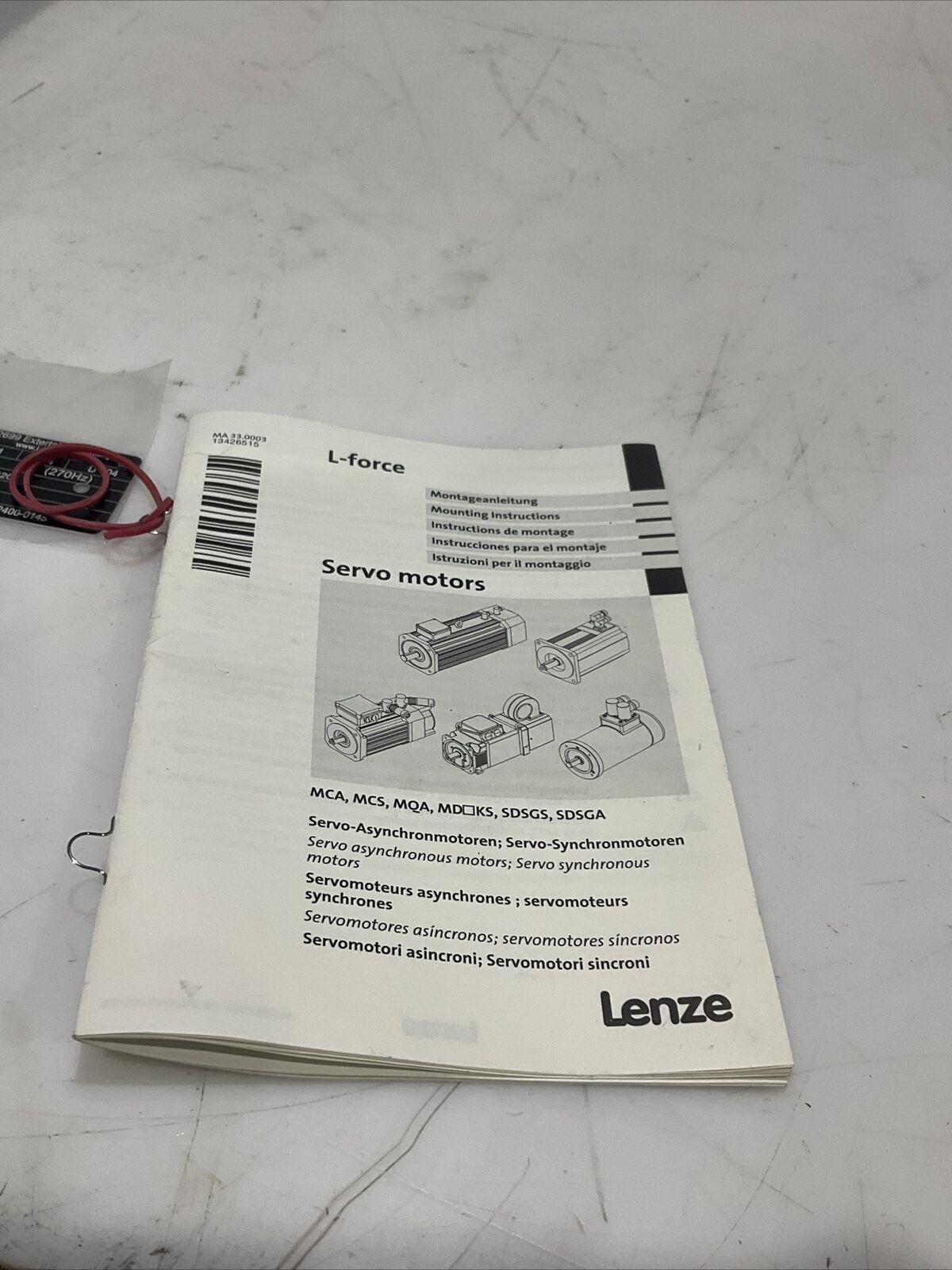 LENZE MCS 09H41LRS0B0-Z0D0-ST500N-R2SU GST05-2S 09HC41 SERVO MOTOR 160V  U3S