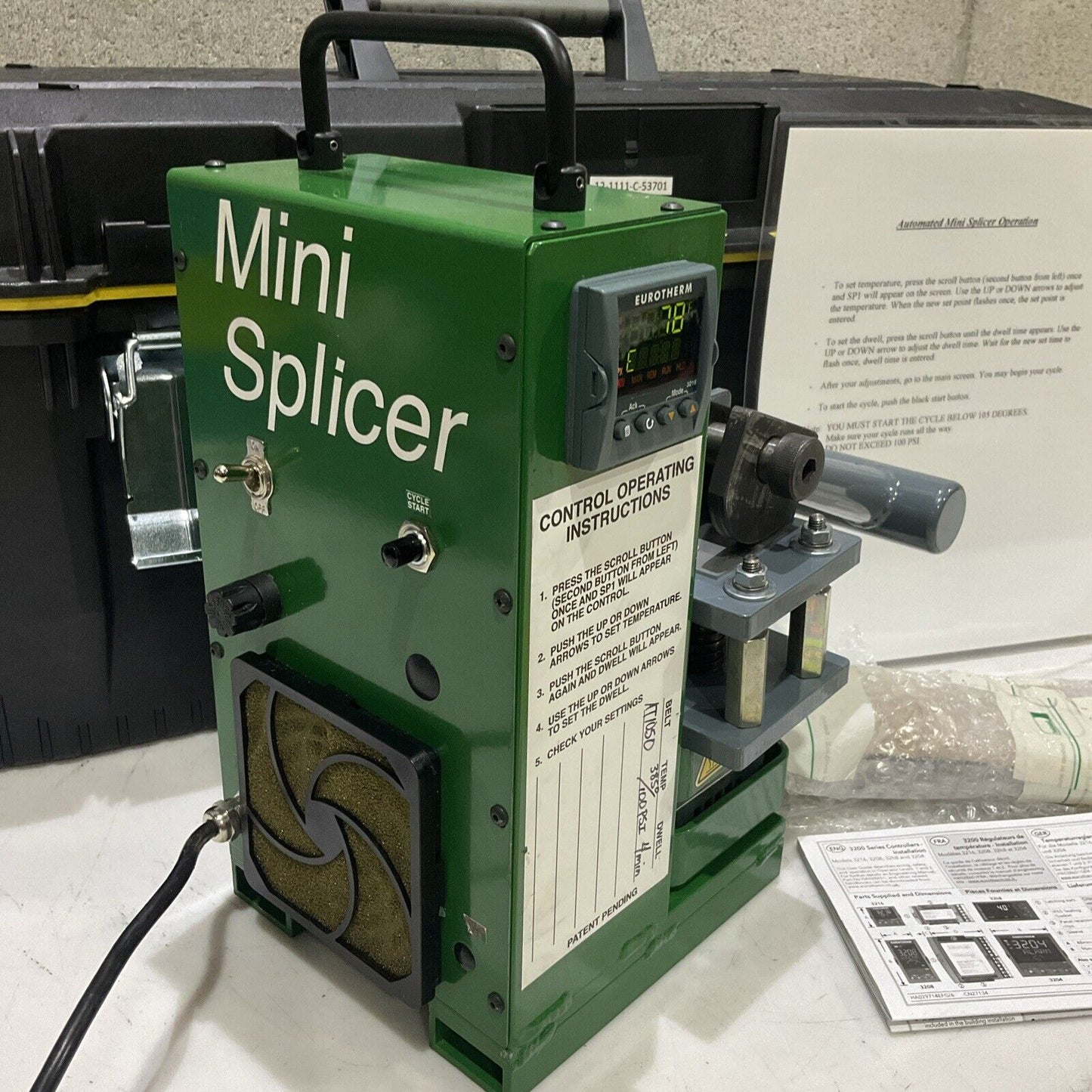 HABASIT MINI-SPLICER AT1050 05-0811-D53195 BELT WELDING CLAMP TOOL 100PSI U3S