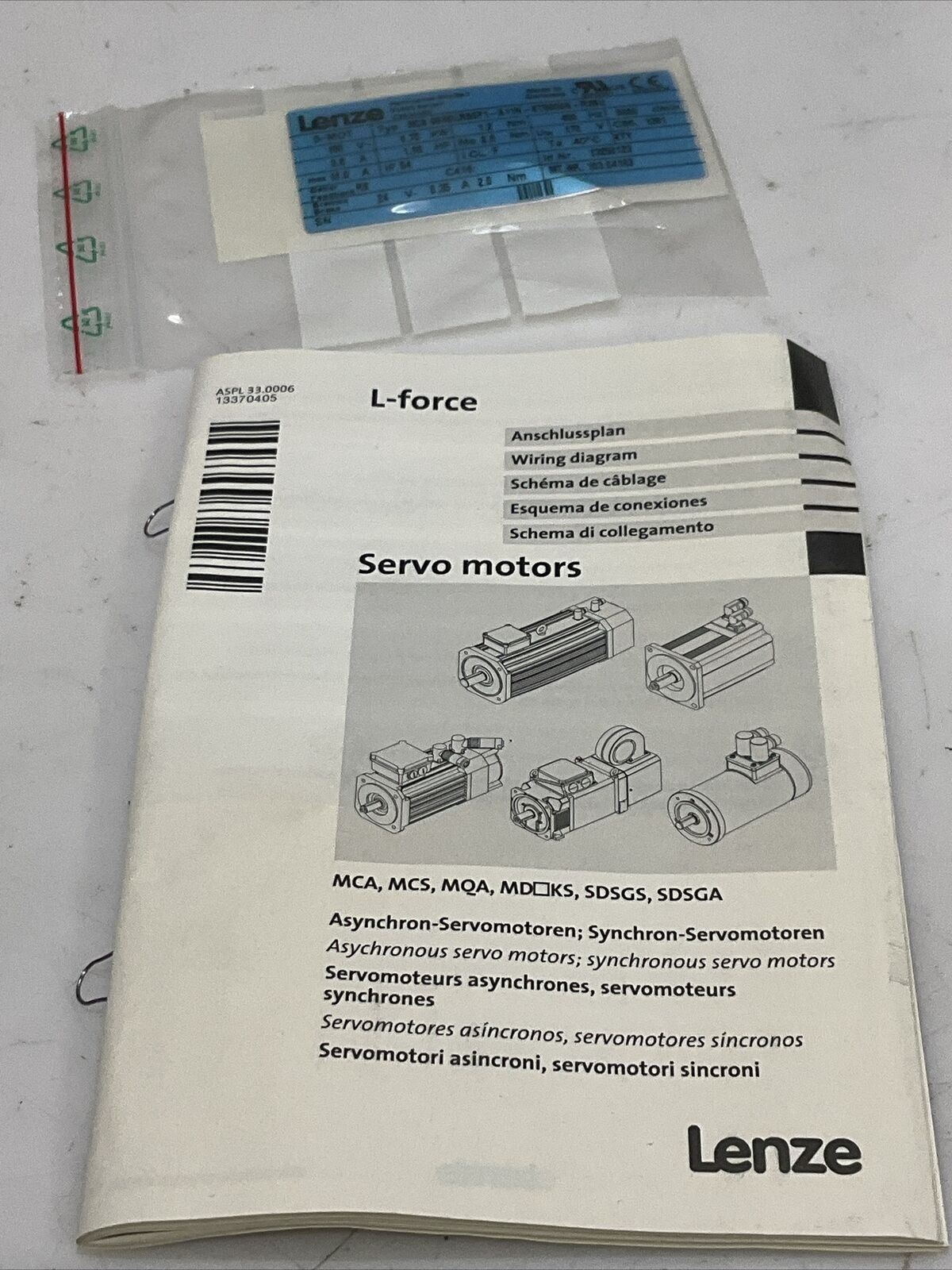 LENZE MCS 06160LRS0P1-A11N-ST5S00N-R2SU SERVO MOTOR 150 V 16 A 6000 RPM U3S