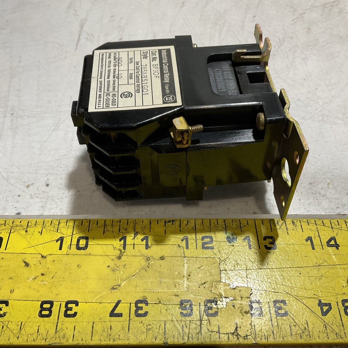 WESTINGHOUSE  BF30F  INDUSTRIAL  CONTROL  RELAY  U3S