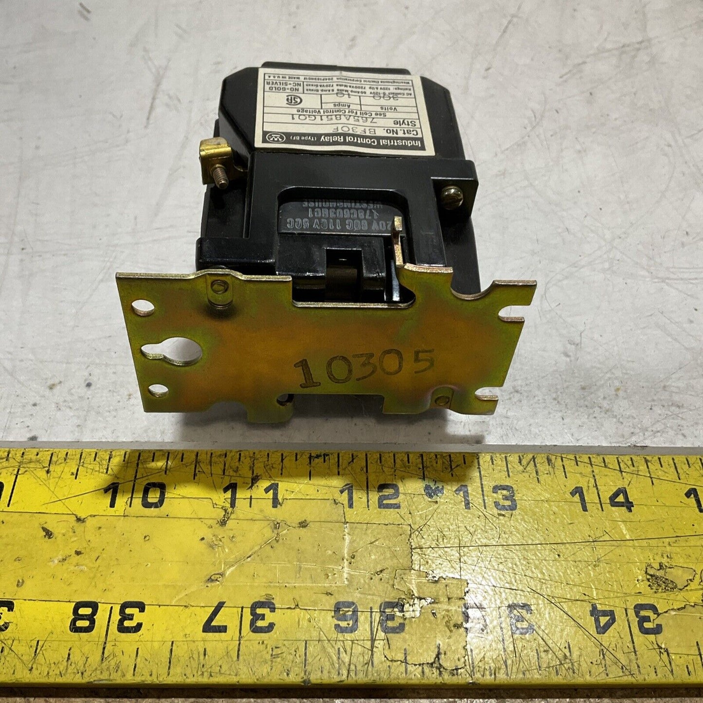 WESTINGHOUSE  BF30F  INDUSTRIAL  CONTROL  RELAY  U3S