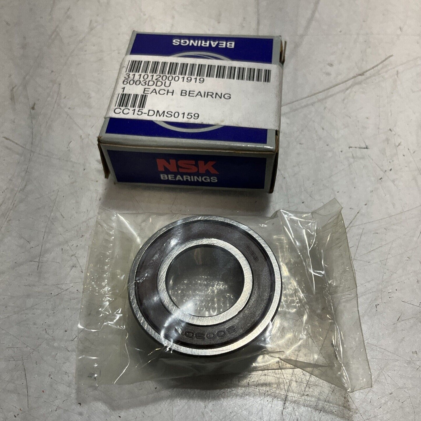 NSK  6003DDUC3  DEEP GROOVE  BEARINGS  LOT OF 4  U3S
