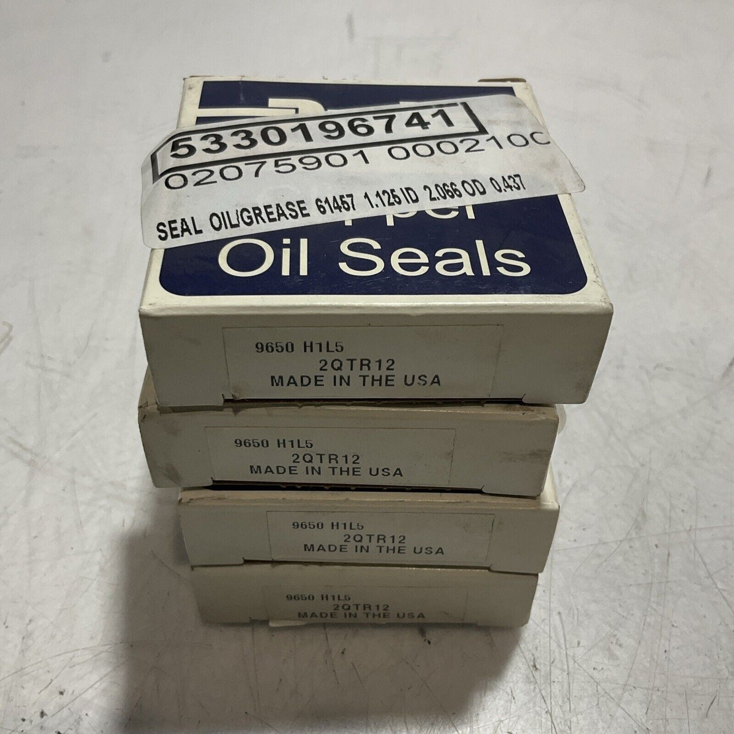 PARKER  2QTR12   CLIPPER OIL SEALS  LOT  OF 4 U3S