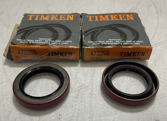 TIMKEN  472258  INDUSTRIAL  AUTOMOTIVE OIL SEAL  LOT OF 2 U3S