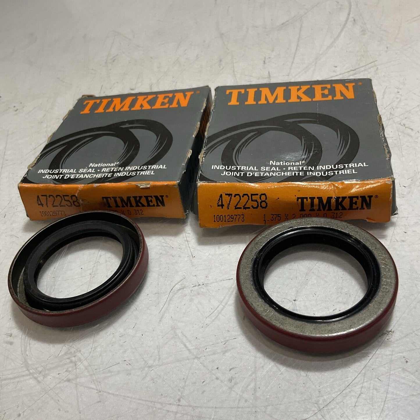 TIMKEN  472258  DIFFERENTIAL  PINION  OIL SEAL  LOT  OF  2  U3S