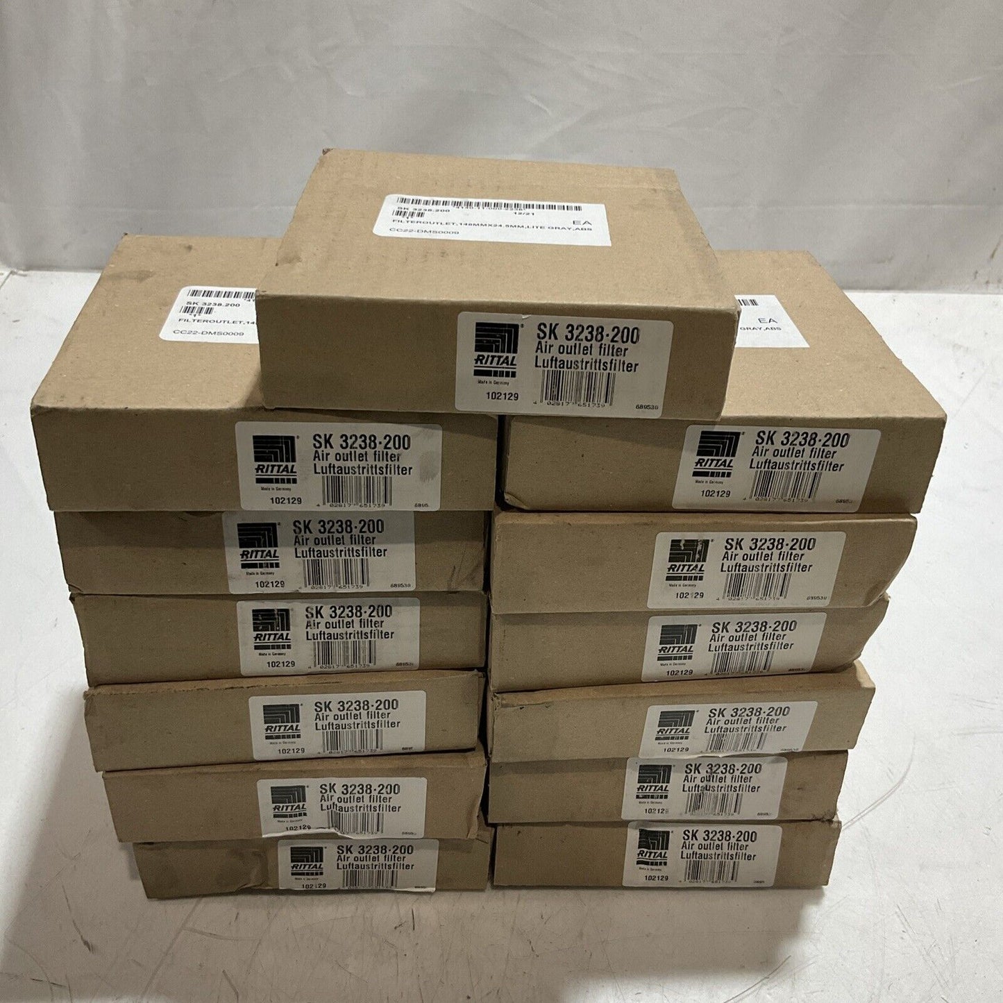 RITAL  SK3238-200  AIR OUTLET  FILTER  148MMX5MM LITER GRAY ABS  LOT OF 13  U3S