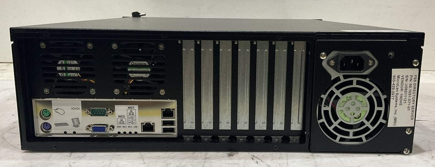 MSI MICROLAN 66.1031.071-01 INTEL RACKMOUNT XEON SERVER U3S