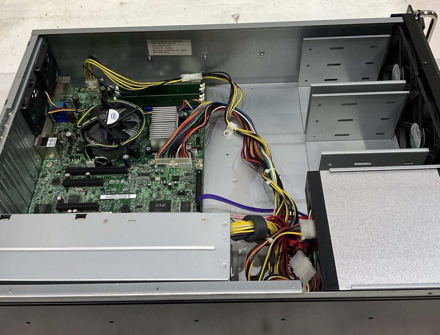 MSI MICROLAN 66.1031.071-01 INTEL RACKMOUNT XEON SERVER U3S