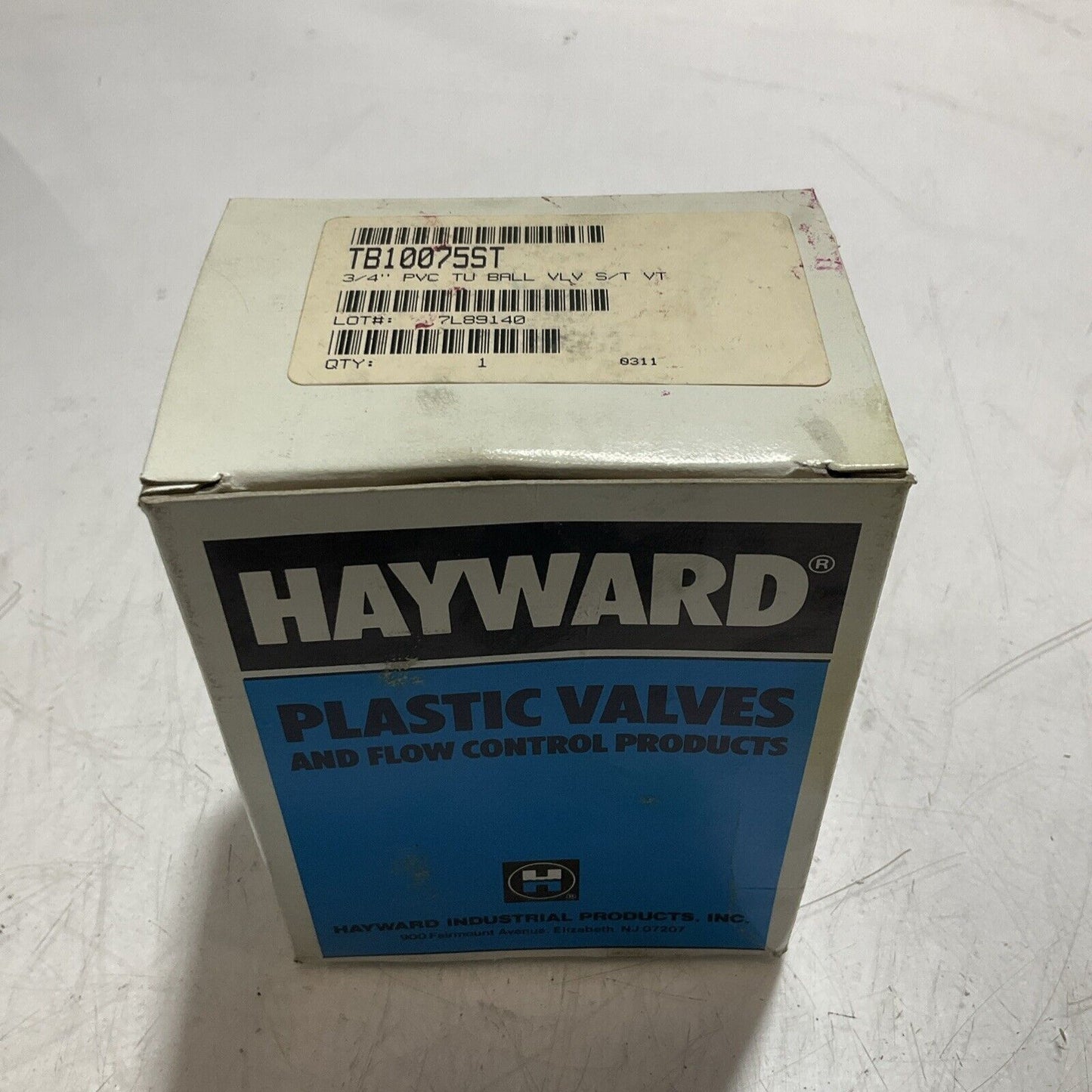 HAYWARD  TB10075ST  PLASTIC VALVE AND FLOW CONTROL PRODUCTS