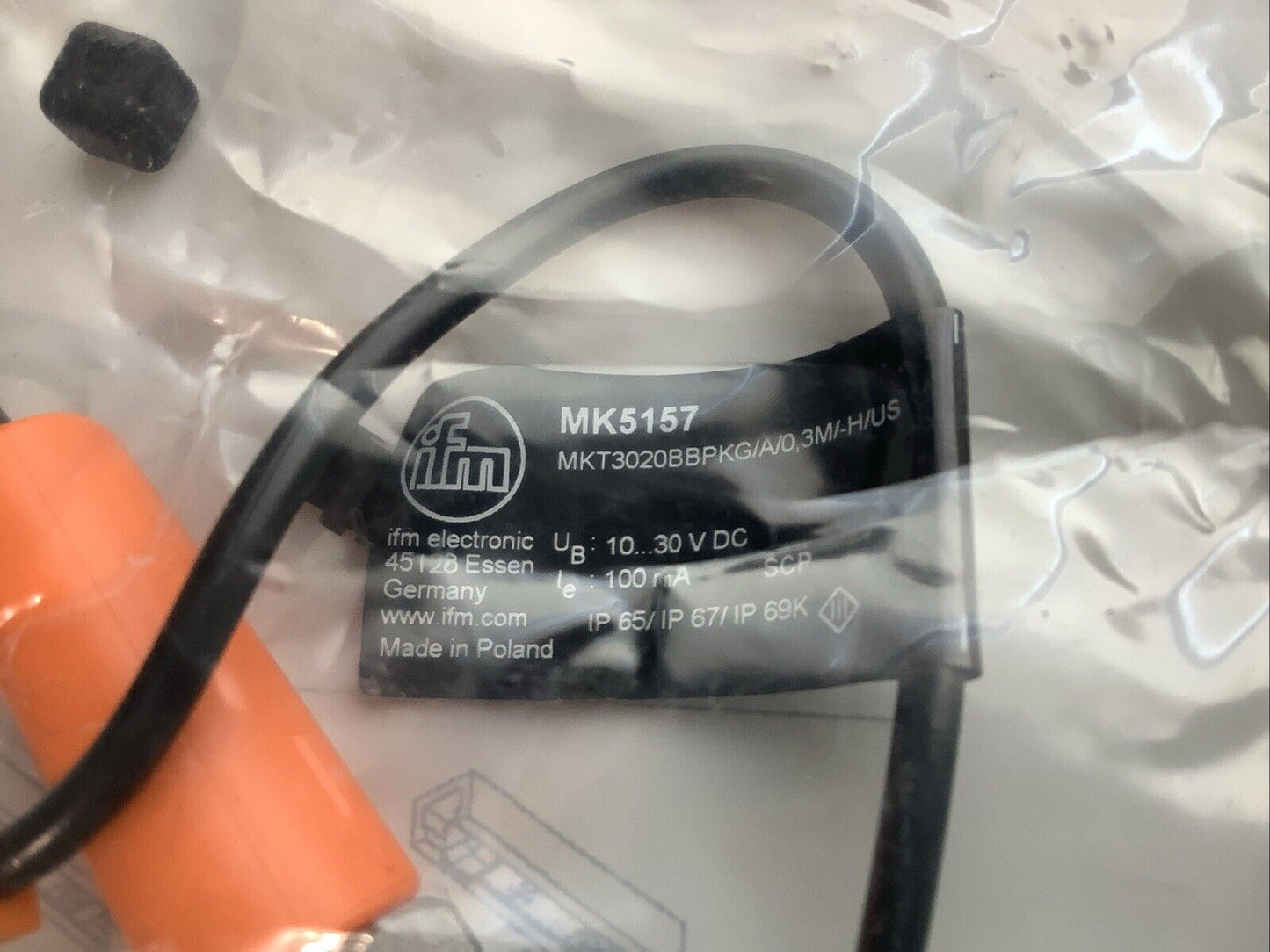 IFM MK5157 MKT3020BBPKG/A/0.3M/-H/US CYLINDER SENSOR T-SLOT 10-30VDC C2H