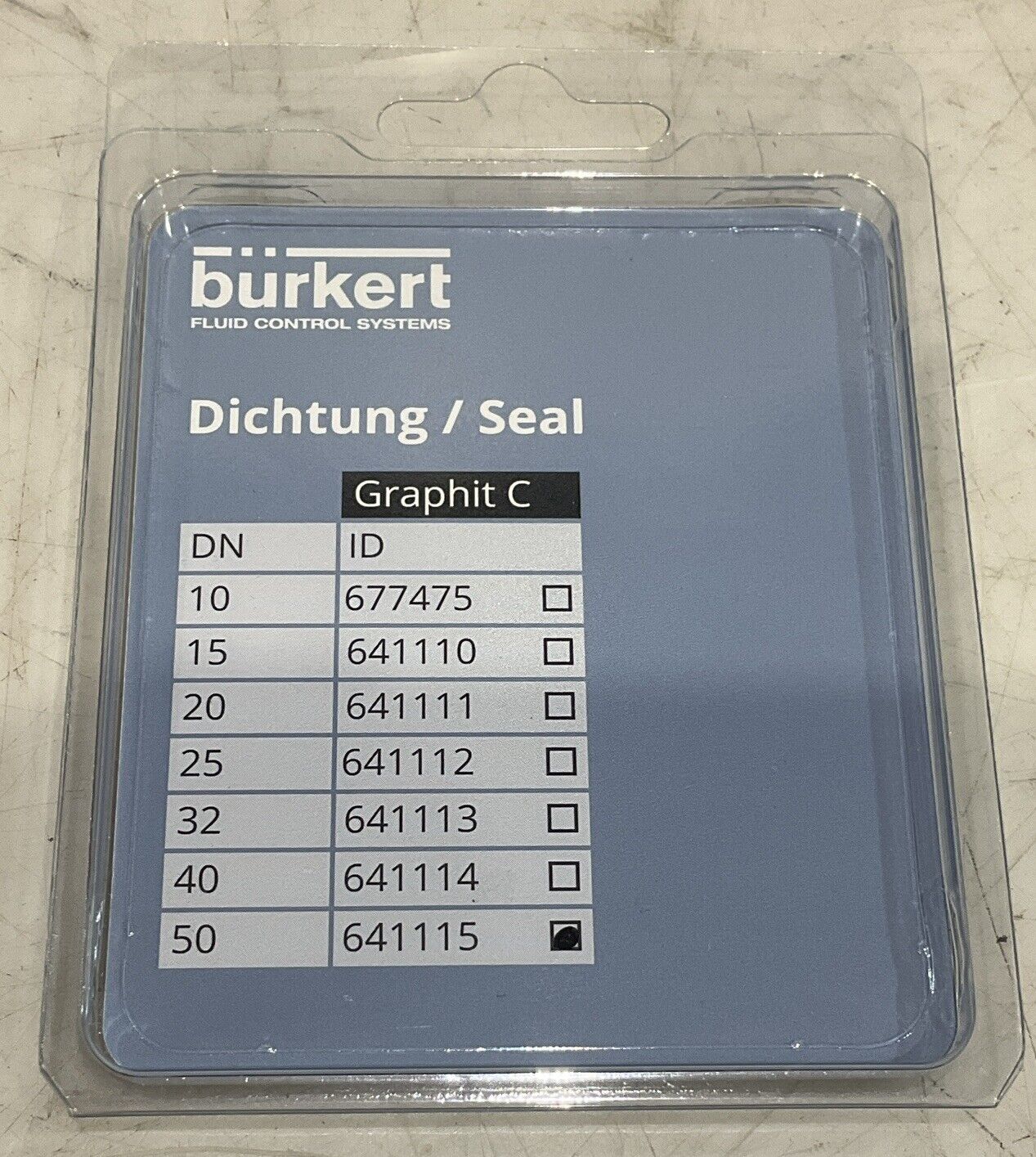 BURKERT 641115 SEAL KIT C2H