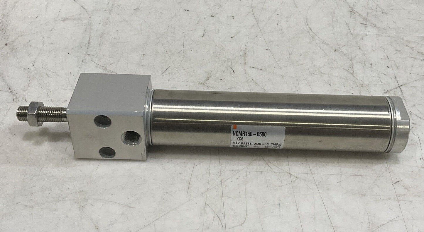 SMC NCMR150-0500-XC6 ROUND BODY CYLINDER 250PSI C2H