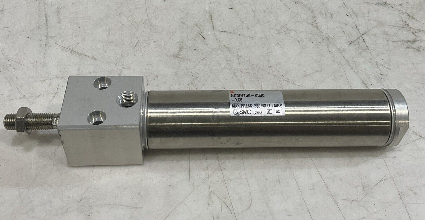 SMC NCMR150-0500-XC6 ROUND BODY CYLINDER 250PSI C2H