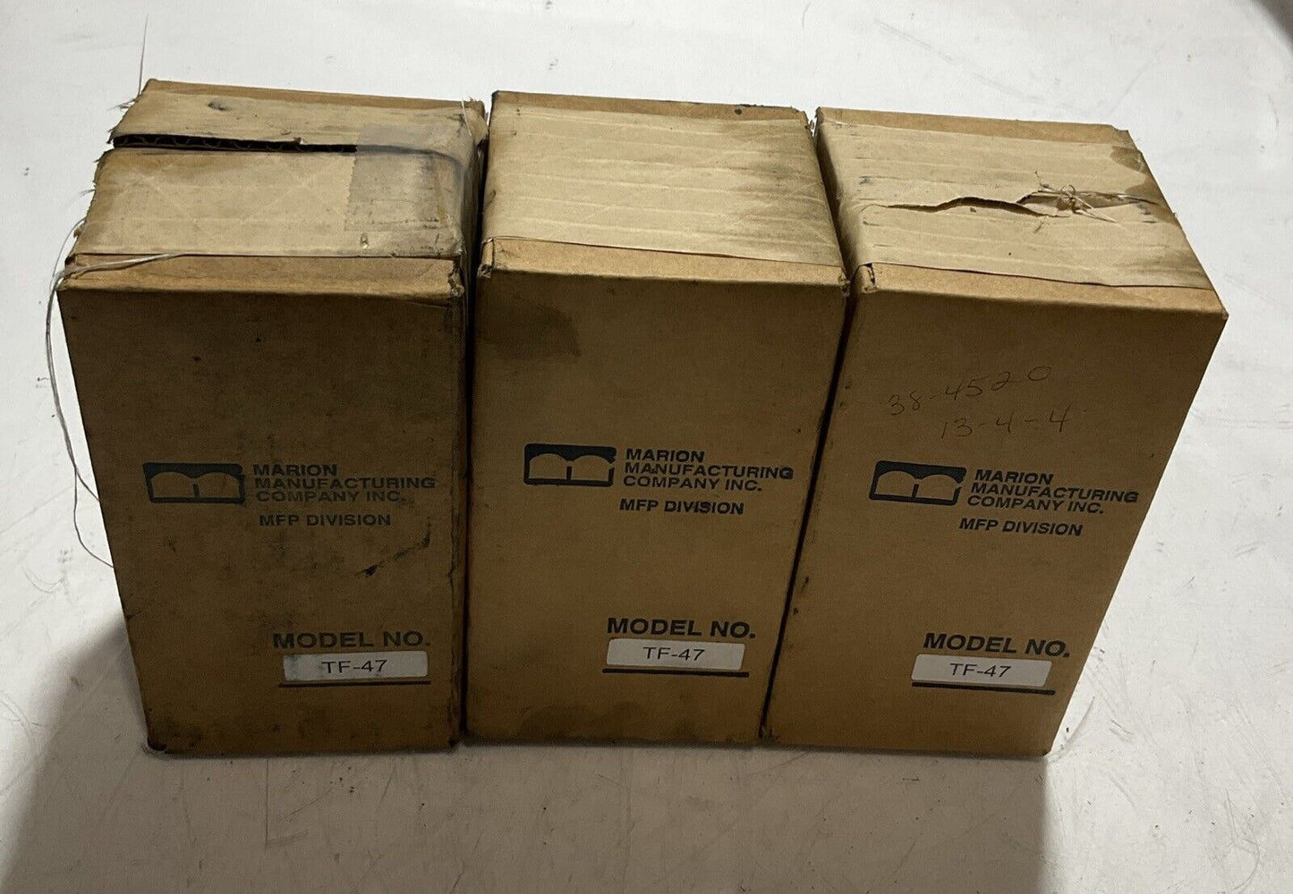 MARION MANUFACTURING  COMPANY  INC  TF-47  MFP DIVISION FILTER  LOT OF 3