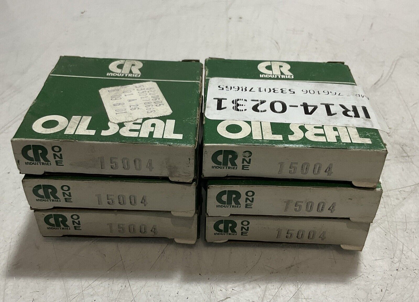 CR INDUSTRIES  15004  RADIAL SHAFT  OIL SEAL   LOT OF 6  U3S