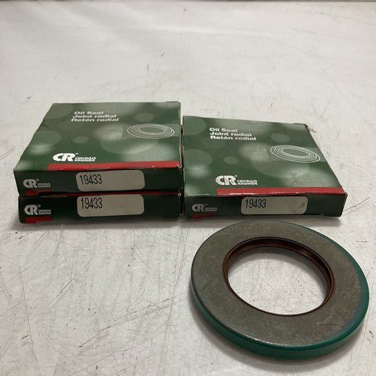 CR CHICAGO RAWHIDE  19433  DOUBLE LIP OIL SEAL  BEARING  LOT OF 3 U3S