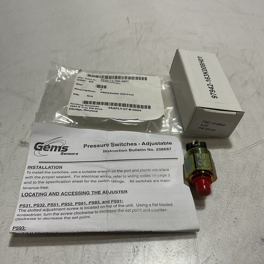 GEMS  223153  PRESSURE  SWITCH  PS61-19-2MNZA-SP  U3S