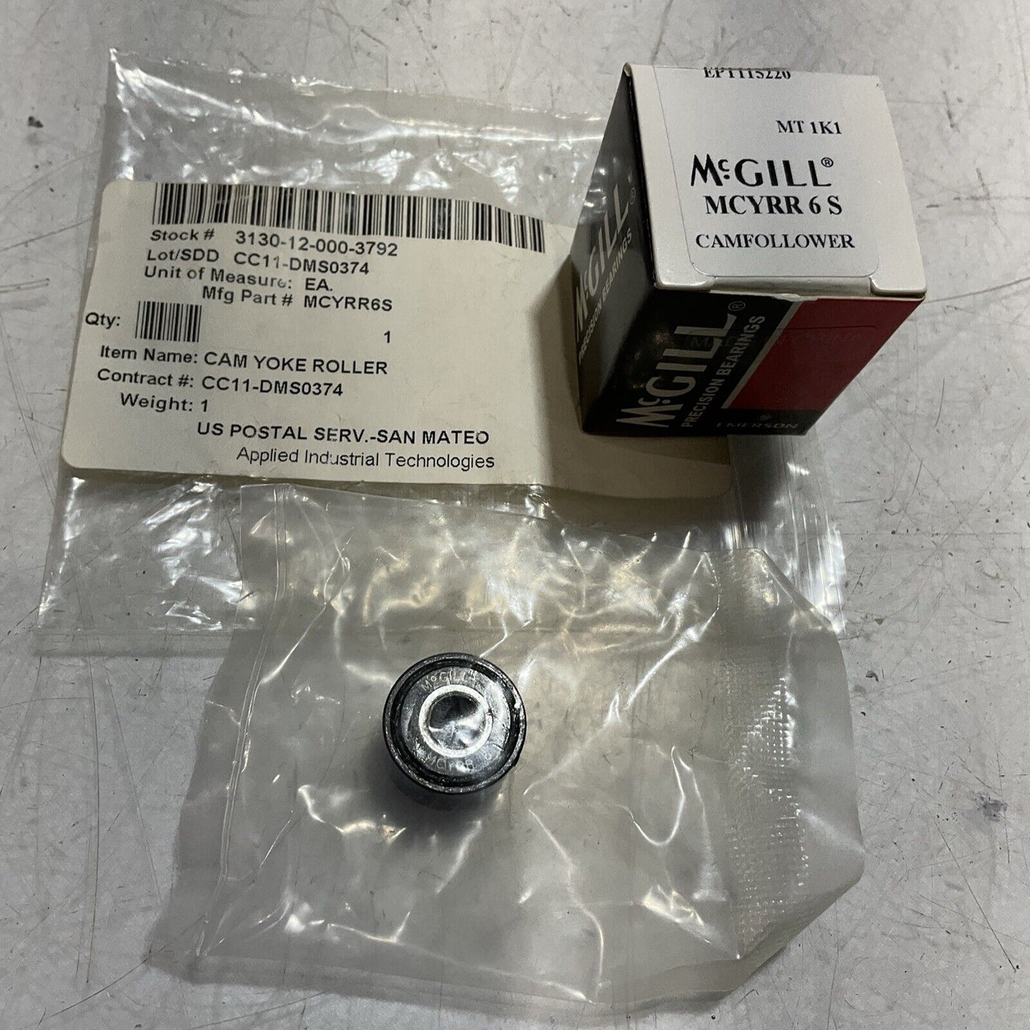 MCGILL  MCYRR6S  CAM YOKE  ROLLER  LOT OF 2 U3S