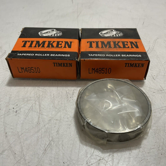 TIMKEN  LM48510  TAPERED  ROLLER  BEARINGS LOT OF  2  U3S