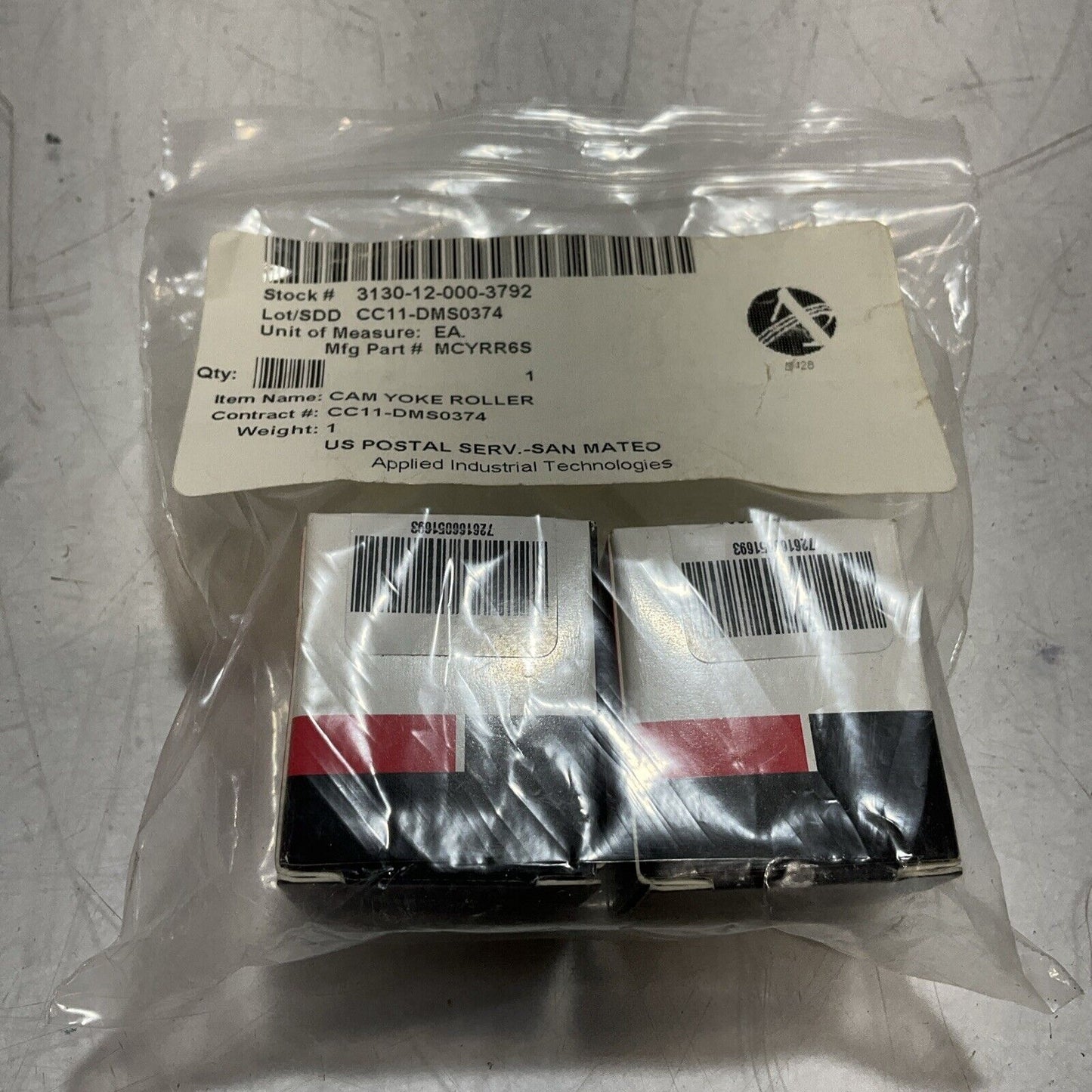 MCGILL  MCYRR6S  CAM YOKE  ROLLER  LOT OF 2 U3S