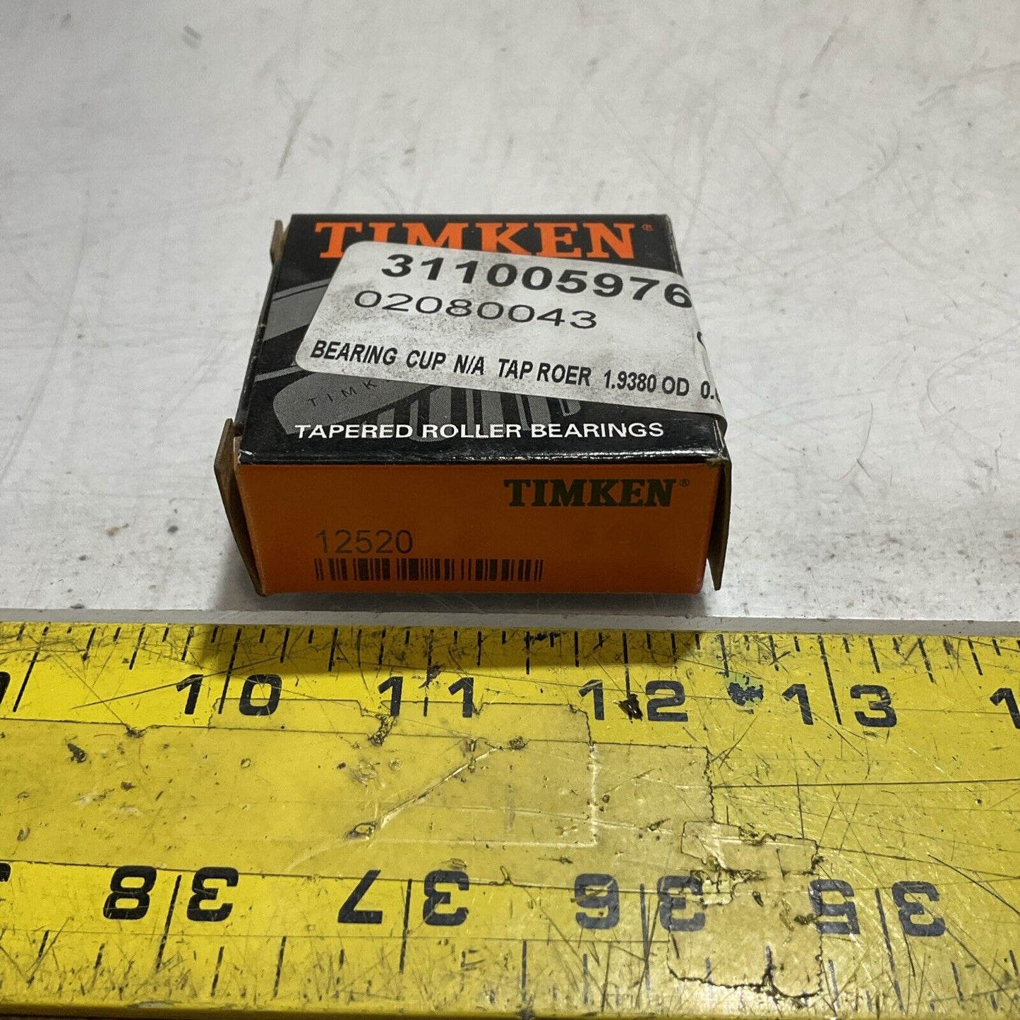 TIMKEN  12520  TAPERED ROLLER  BEARING CUPS   LOT OF 2 U3S