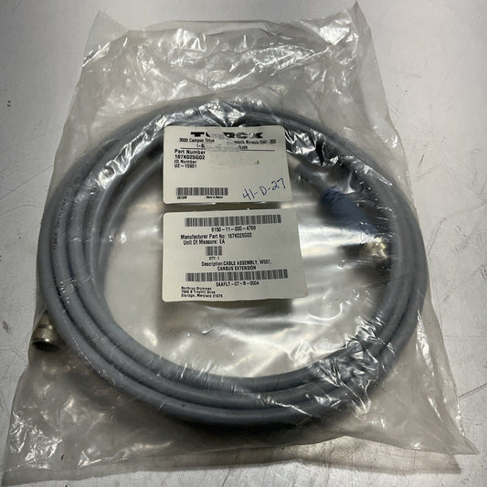 TURCK  10150721  CABLE  ASSEMBLY  W557 CANBUS EXTENSION  U3S
