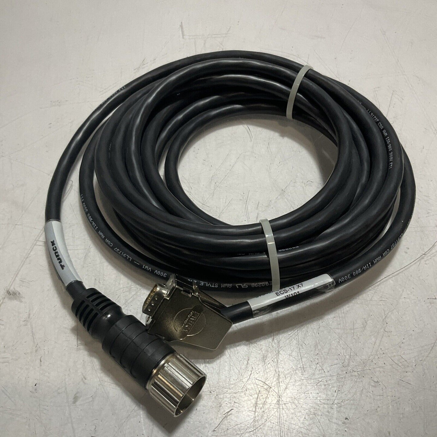 TURCK   E90298  CONNECTOR  CORD  CABLE  ASSEMBLY  STYLE  U3S
