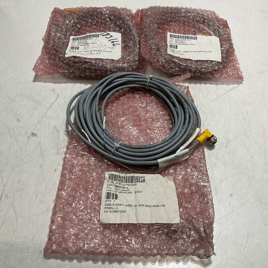 TURCK  101550909 W083 FLEXLIFE  CABLE TRACK CABLE  ASSEMBLY  LOT OF 3  U3S