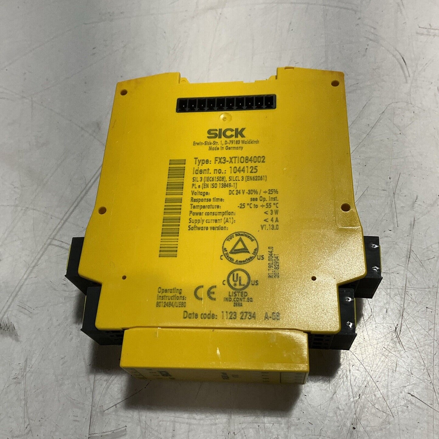 SICK  FX3-XTIO84002  FLEXI  XTIO SOFT  CONTROLLER MODULE  U3S