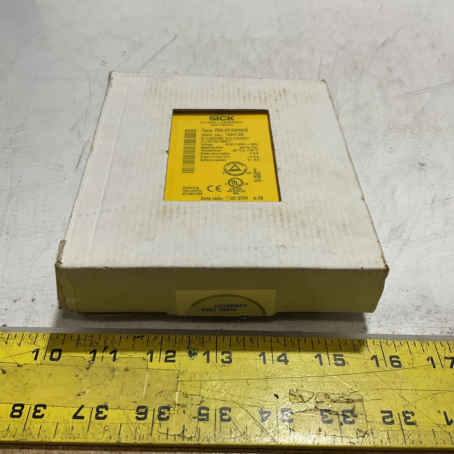 SICK  FX3-XTIO84002  FLEXI  XTIO SOFT  CONTROLLER MODULE  U3S