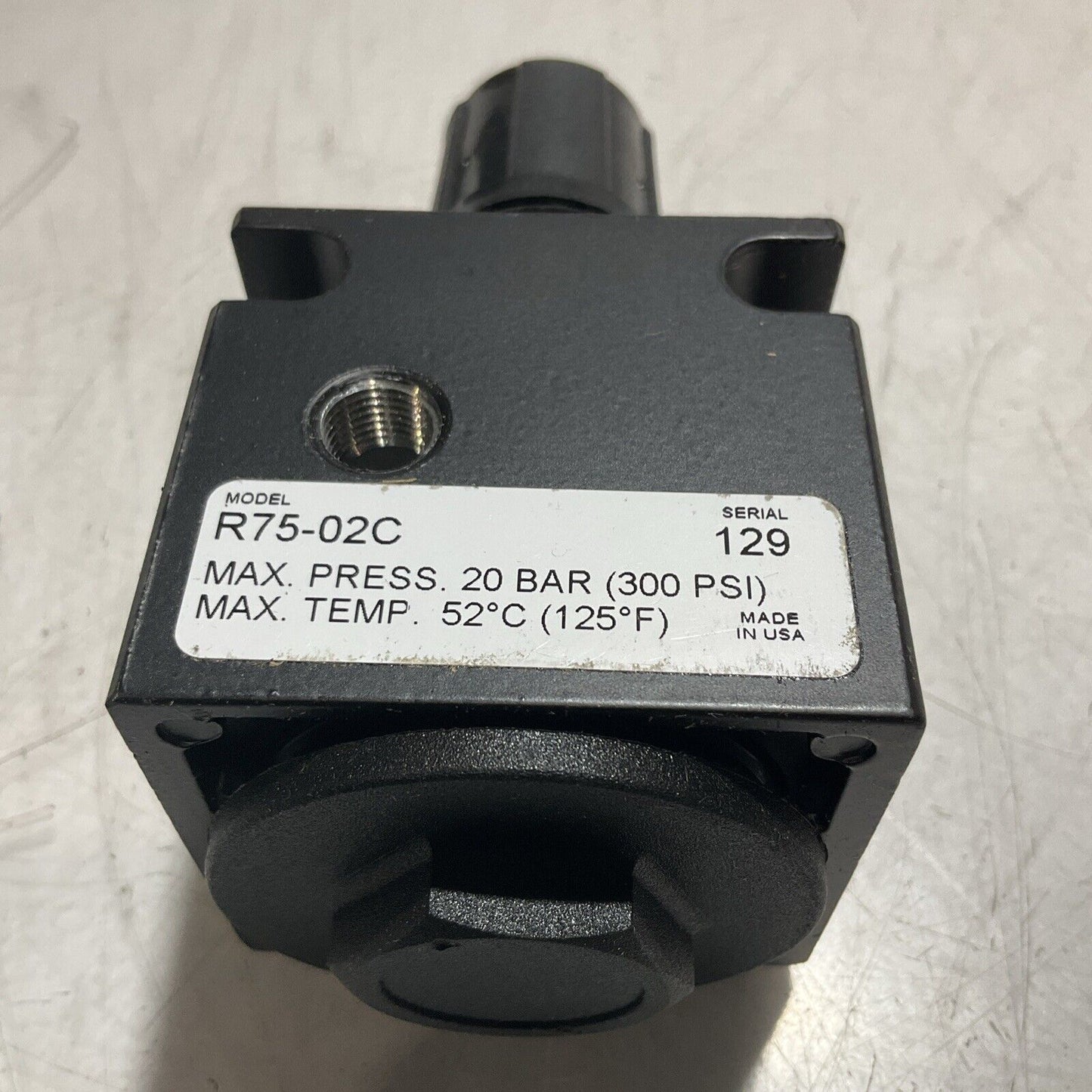 PARKER  R75-02C  WATTS  VALVE  REGULATOR  U3S