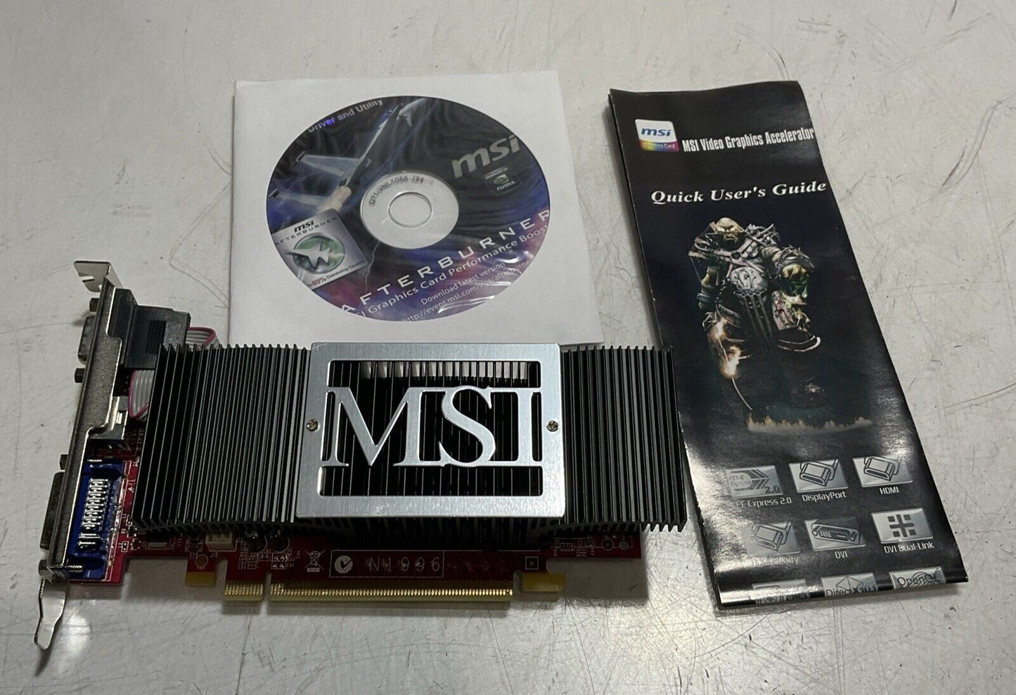 MSI  N8400GS-TD256 VIDEO OUTPUT  BOARD  U3S