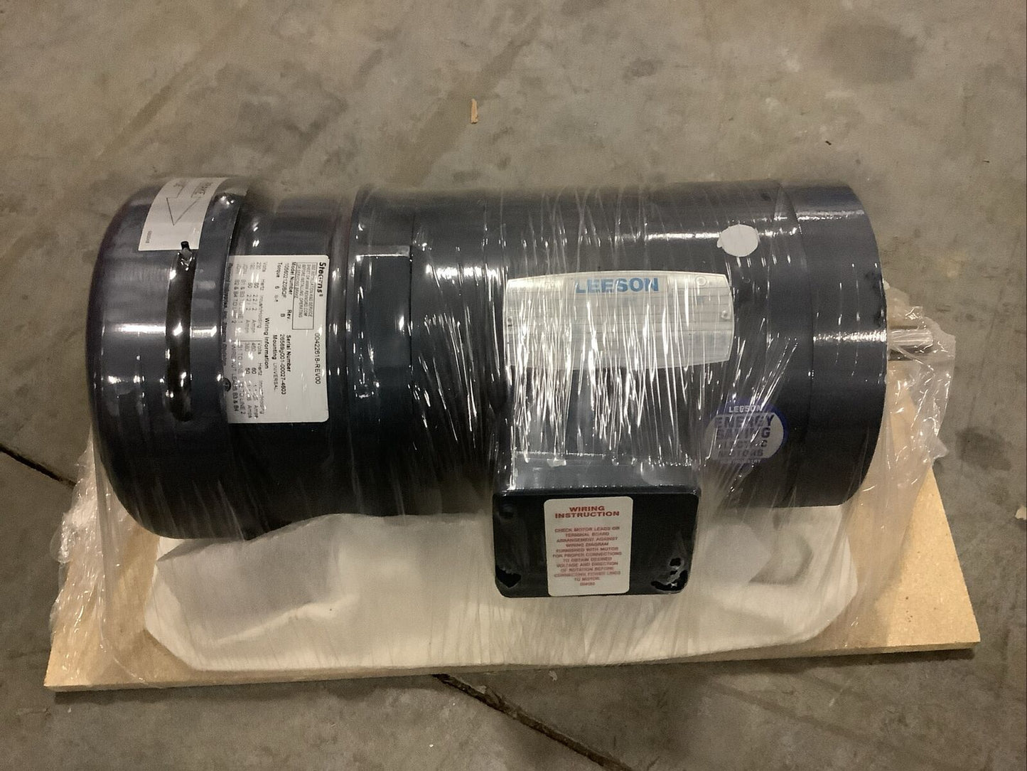 LEESON C6T17FC110C MOTOR 1HP 208-230V D56CFR 3PH 1725RPM 60HZ TEFC U3S