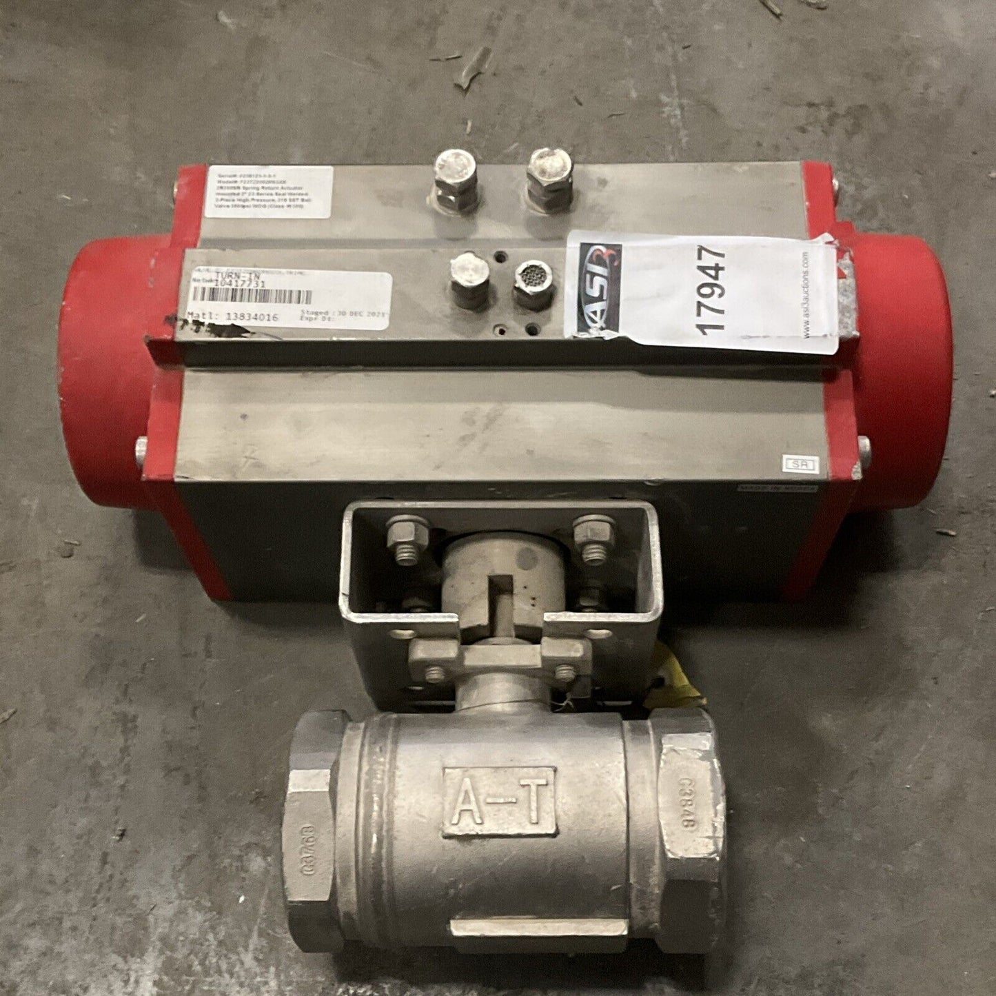 TRIAC SPRING RETURN ACTUATORS W/ 2" VALVE MODEL  F23TZ2002R6SXX 476