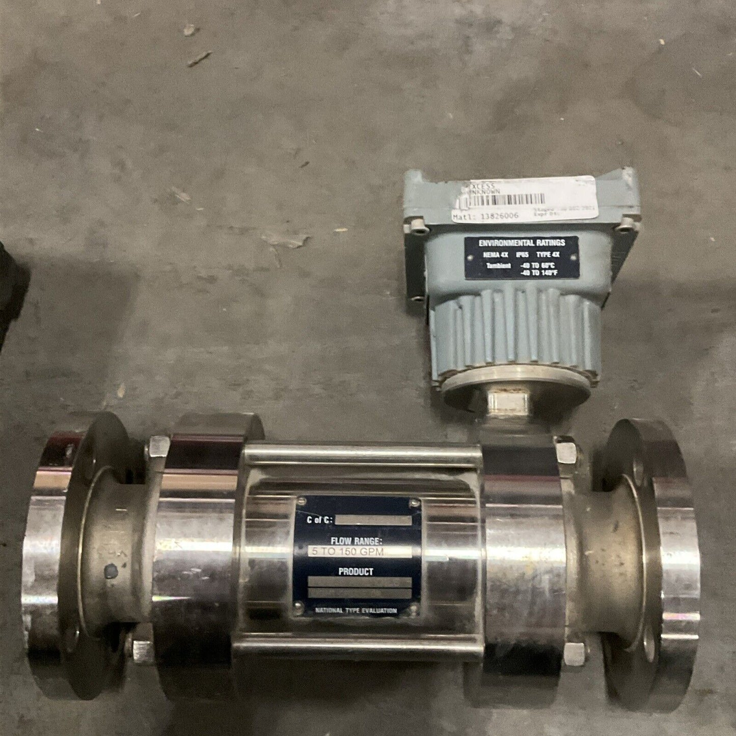 BRODIE BIROTOR SB251AFCAACABB1A PLUS FLOW METER 1.9 MPA 275 PSI -15 TO 167 F 476