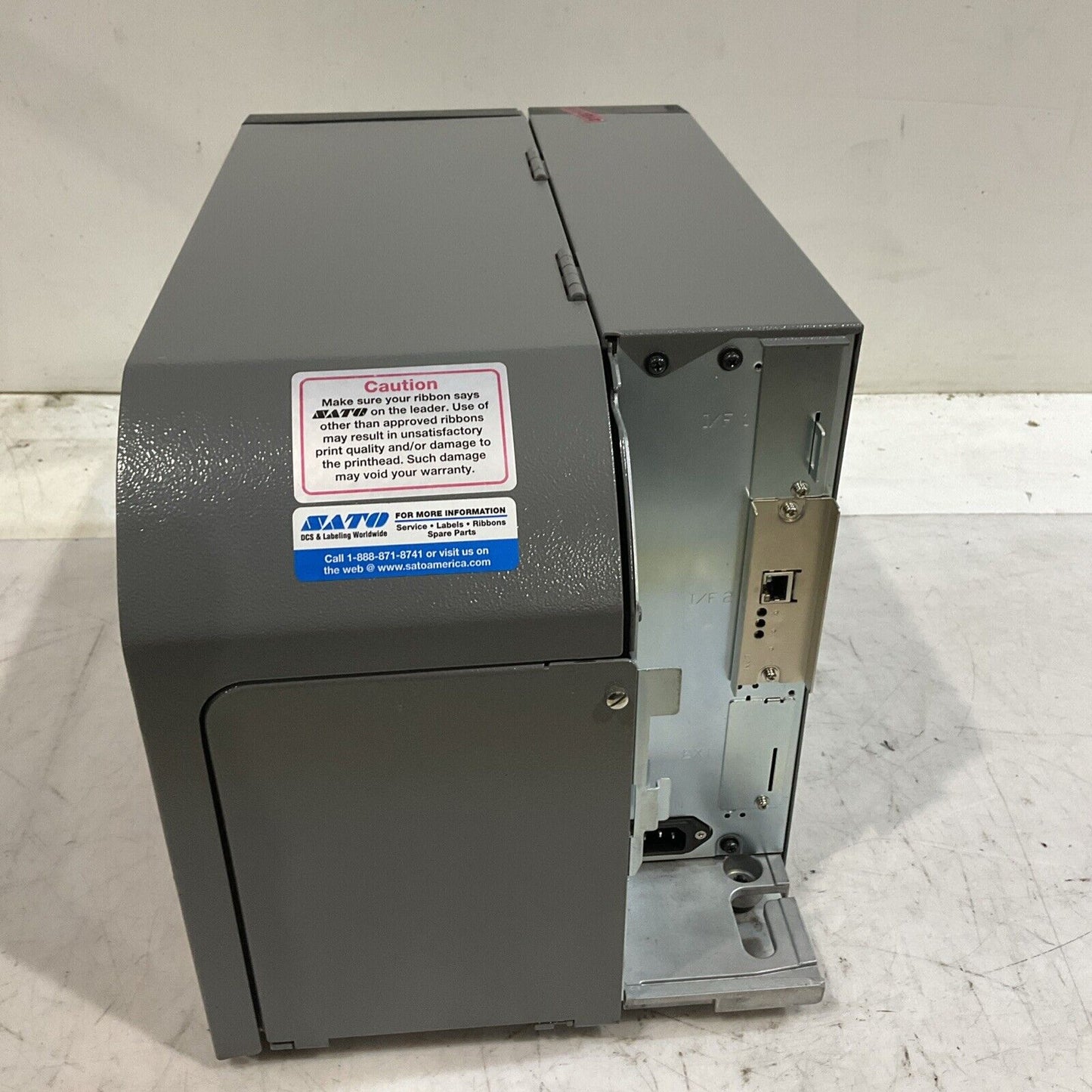 SATO GT408E INDUSTRIAL THERMAL BARCODE PRINTER U3S