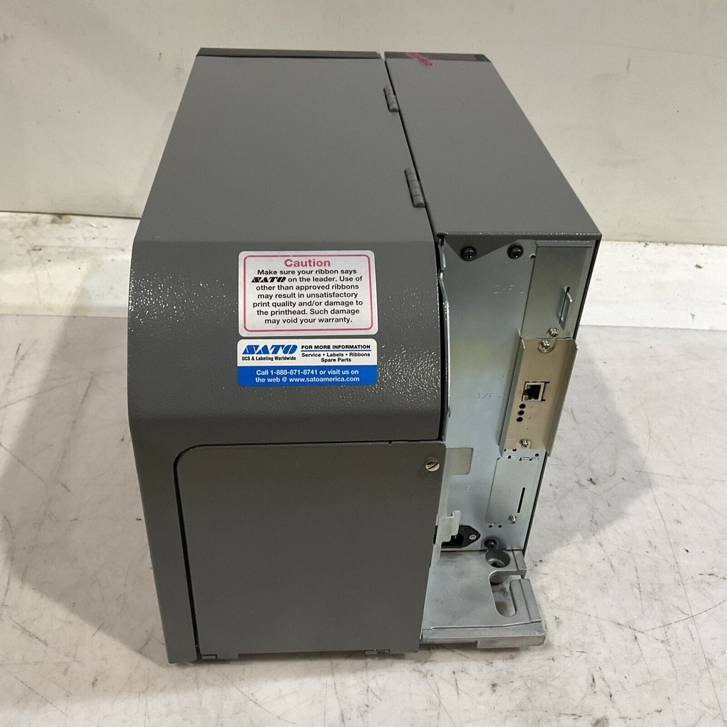 SATO GT408E INDUSTRIAL THERMAL BARCODE PRINTER U3S