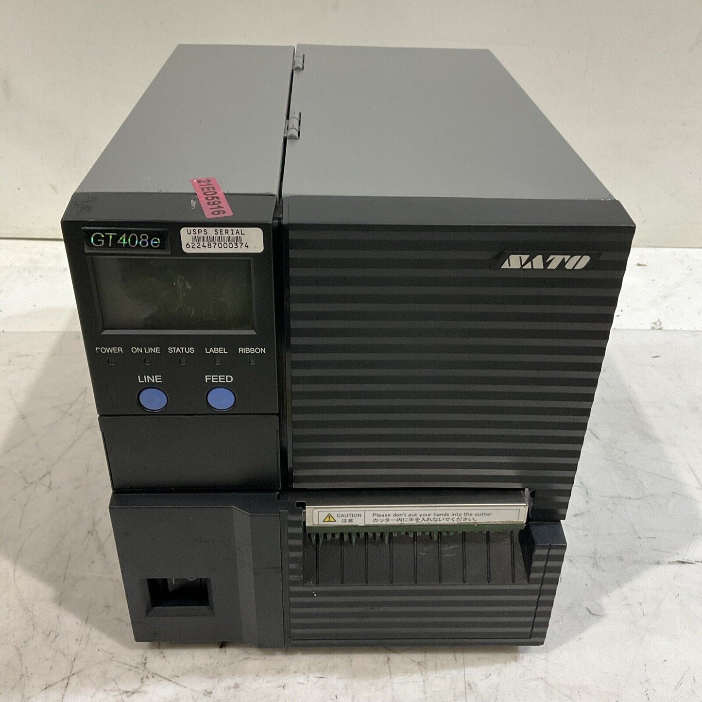 SATO GT408E INDUSTRIAL THERMAL BARCODE PRINTER U3S