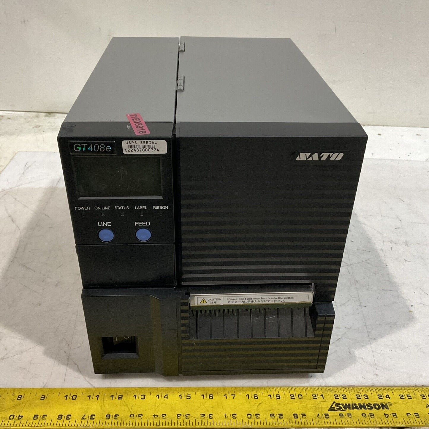 SATO GT408E INDUSTRIAL THERMAL BARCODE PRINTER U3S