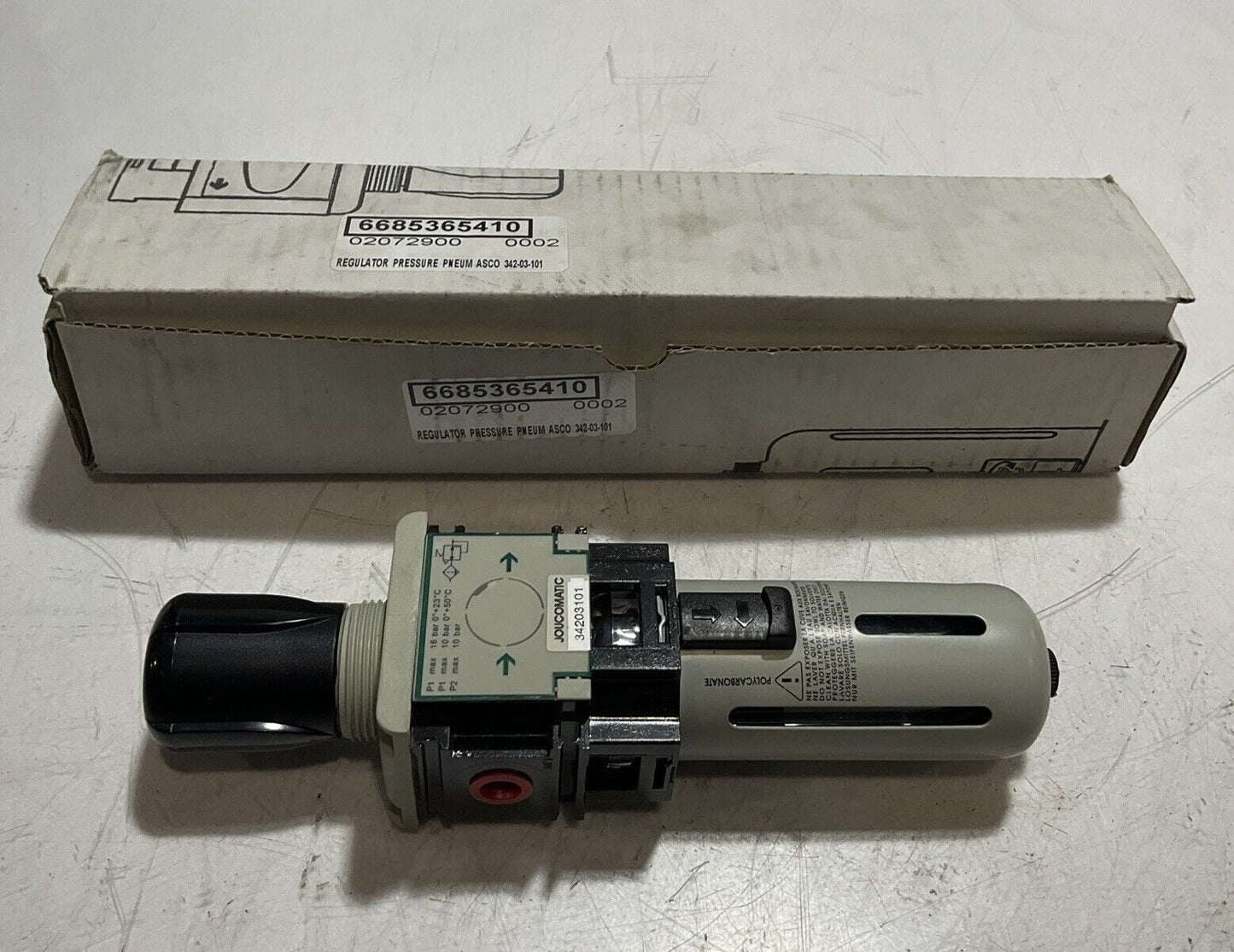 JOUCOMATIC  6685365410 REGULATOR PRESSURE PNEUMATIC ASCO  U3S