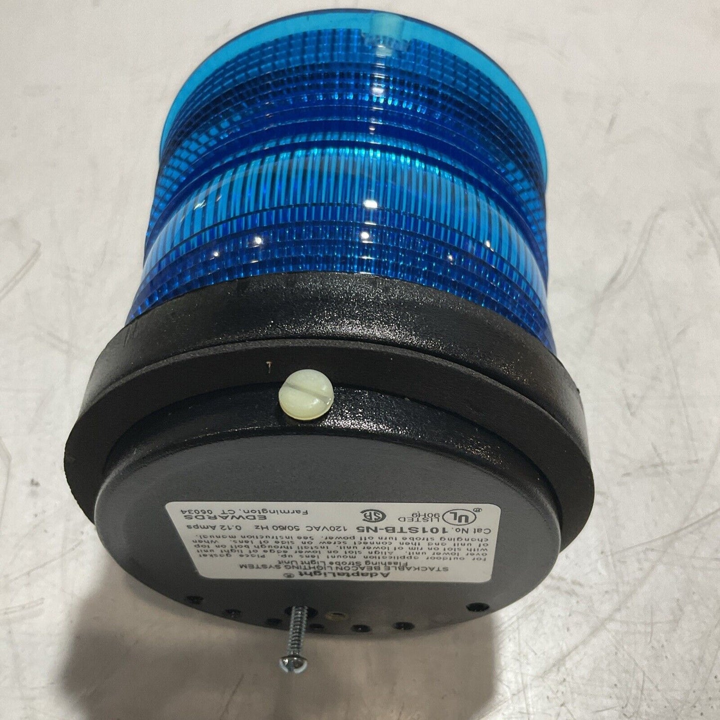 EDWARDS  101STB-N5 BLUE ADAPTER LIGHT  FLASHINGS STROBE C2H