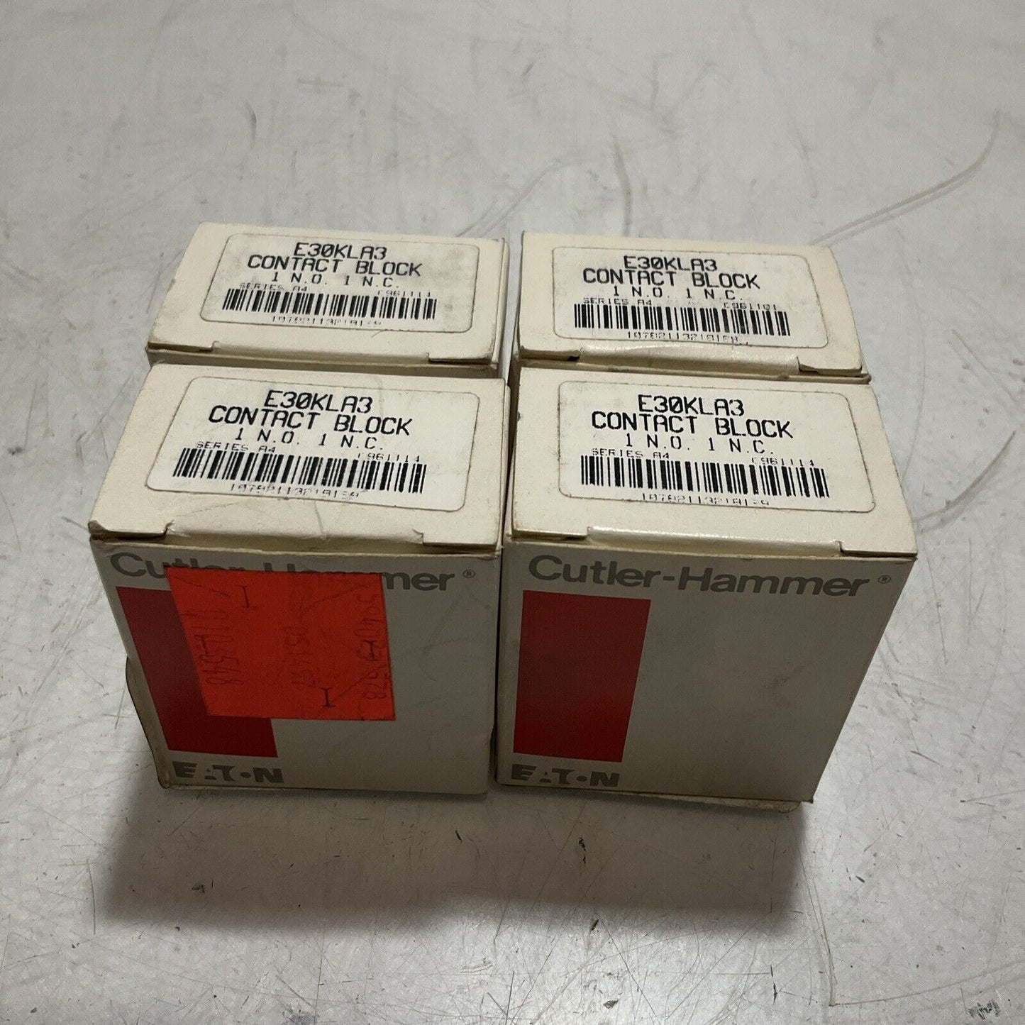 EATON CUTLER-HAMMER E30KLA3 STANDARD CONTACT BLOCK  CIRCUIT BREAKER LOT OF 4 U3S