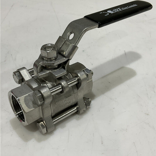 SVF FLOW CONTROLS 1000WG 3PC BALL VALVE 1" 1000#WOG CF8M C2H