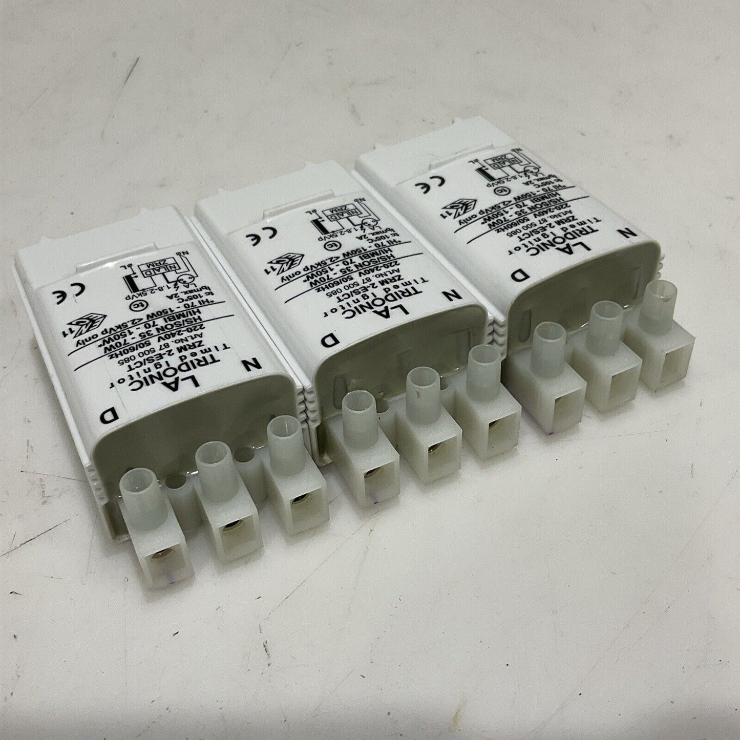 LA TRIDONIC ZRM 2-ES/CT TIMED IGNITOR 87 500 085 220-240V 50/60HZ LOT OF 3 C2H