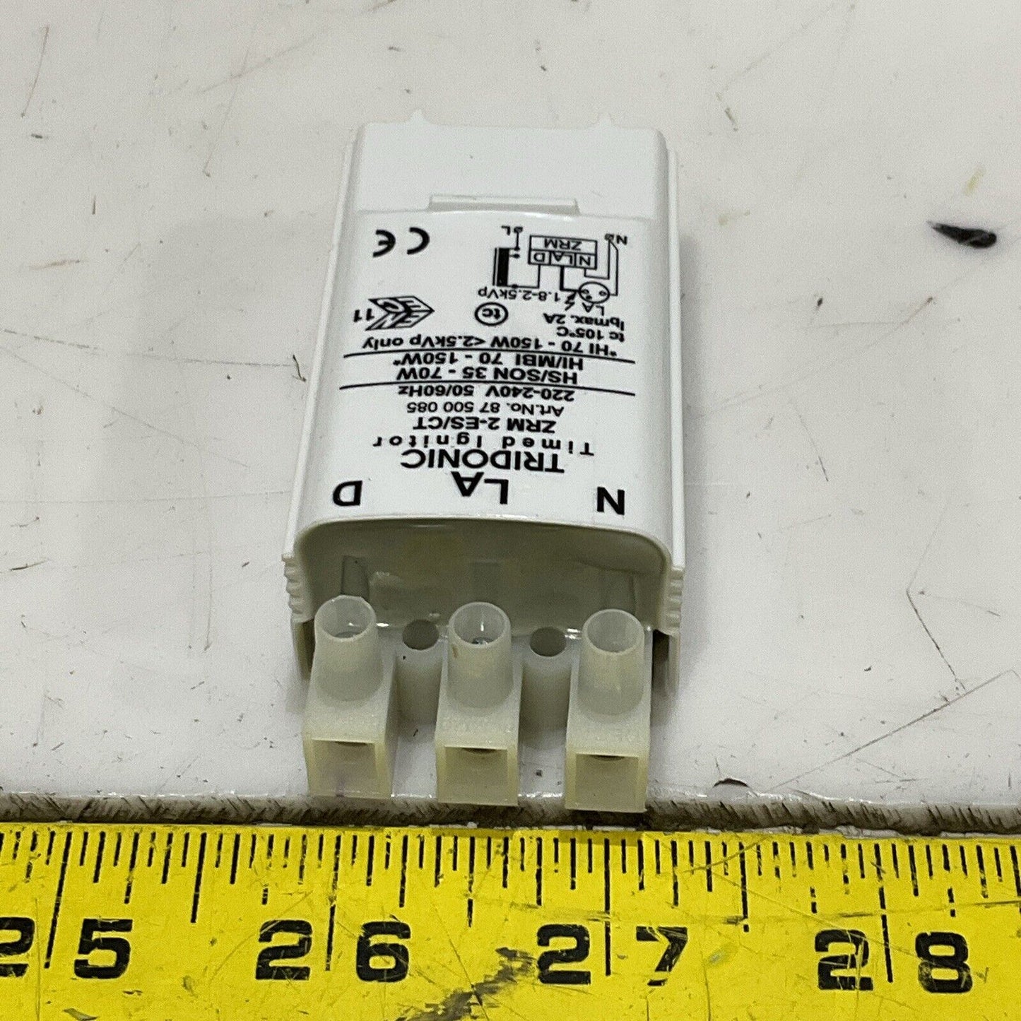LA TRIDONIC ZRM 2-ES/CT TIMED IGNITOR 87 500 085 220-240V 50/60HZ LOT OF 3 C2H
