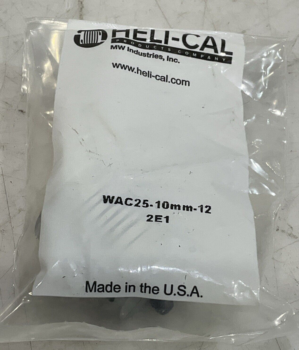 HELI-CAL WAC25-10MM-12 2E1 FLEXIBLE ALUMINUM ALLOY COUPLINGS C2H