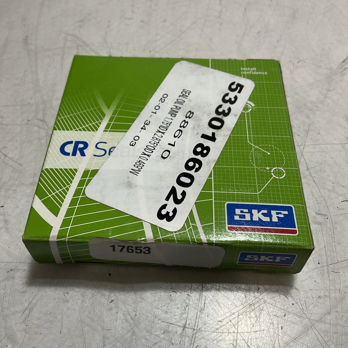 SKF  17653  RADIAL  SHAFT OIL SEAL  LOT OF 4 U3S