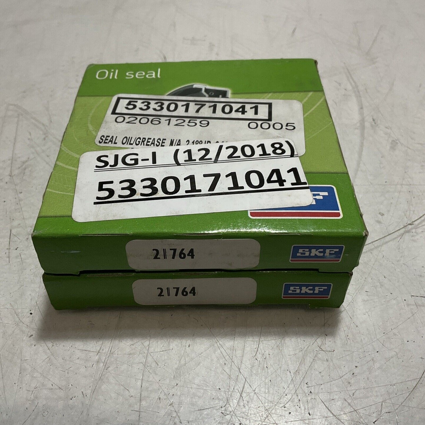 SKF  21764  RADIAL. SHAFT  OIL SEAL  LOT OF 2 U3S