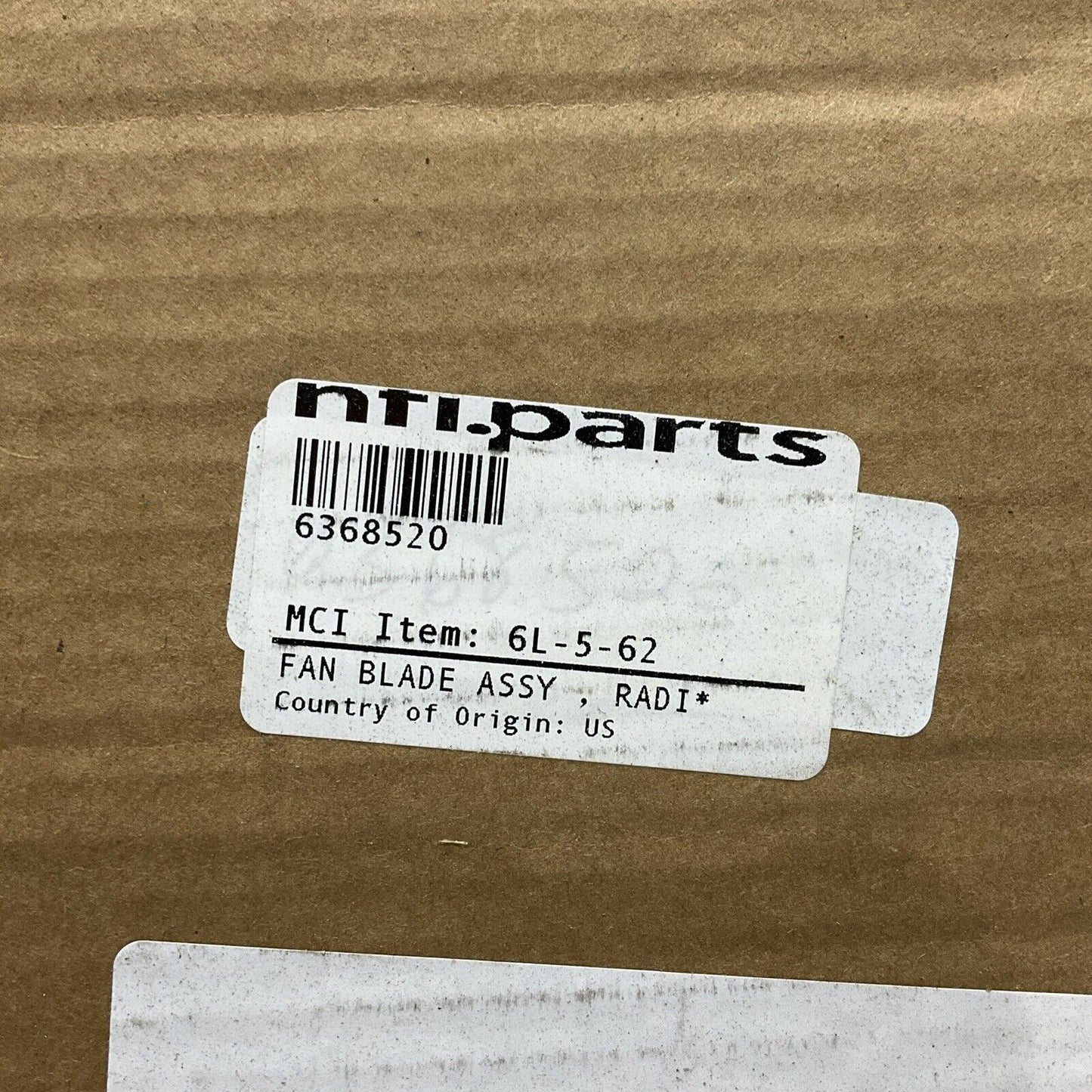 MCI 4735-42623-02 6L-5-62 ENGINE COUNTER CLOCKWISE FAN BLADE ASSEMBLY ECH